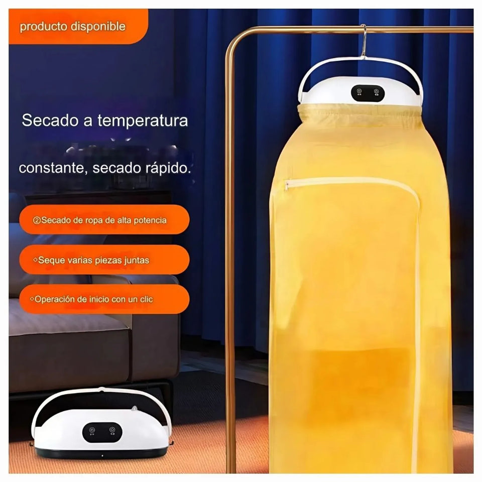 SECADOR DE ROPA PORTÁTIL CON ROPERO